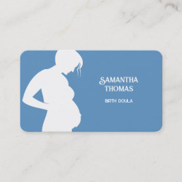 Verloskundige Doula Lactatie Blauw Visitekaartje