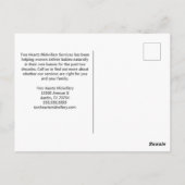 Verloskundige Doula Mooie Zwangerschap Zakelijk Ro Briefkaart (Achterkant)