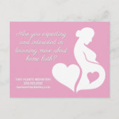 Verloskundige Doula Mooie Zwangerschap Zakelijk Ro Briefkaart (Voorkant)