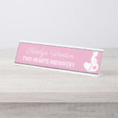 Verloskundige Doula Mooie Zwangerschap Zakelijk Ro Bureau Naambordje (Voorkant)