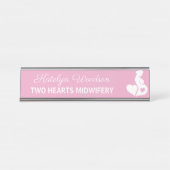 Verloskundige Doula Mooie Zwangerschap Zakelijk Ro Bureau Naambordje (Voorkant)