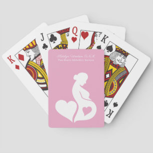 Verloskundige Doula of OBGYN Beauful Personalized Pokerkaarten