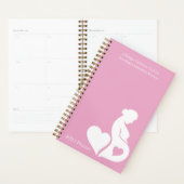 Verloskundige Doula of OBGYN Mooie Custom Pink 202 Planner (Display)
