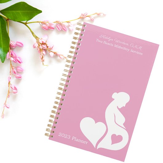 Verloskundige Doula of OBGYN Mooie Custom Pink 202 Planner