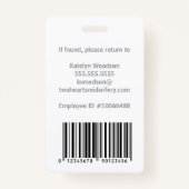 Verloskundige Doula Pink Zwangerschap Ziekenhuis I Badge (Achterkant)