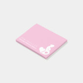 Verloskundige Doula Zwangere Vrouw  Roze Aangepast Post-it® Notes (Schuin)