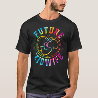 Verloskundige Geboorte Werker Regenboog Toekomst T-shirt