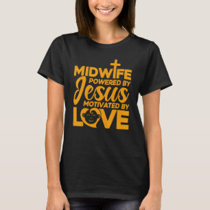 Verloskundige Geboorte Werker Verloskundige Aanged T-shirt