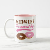 Verloskundige Gift (Donuts) Tweekleurige Koffiemok (Links)