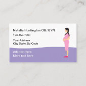 Verloskundige gynaecologie afspraak Visitekaartje (Voorkant)