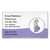 Verloskundige gynaecoloog Modern Magnetisch Visitekaartje (Voorkant)