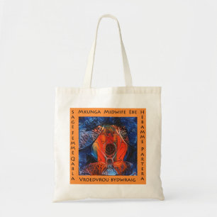 Verloskundige in veel talen tote bag