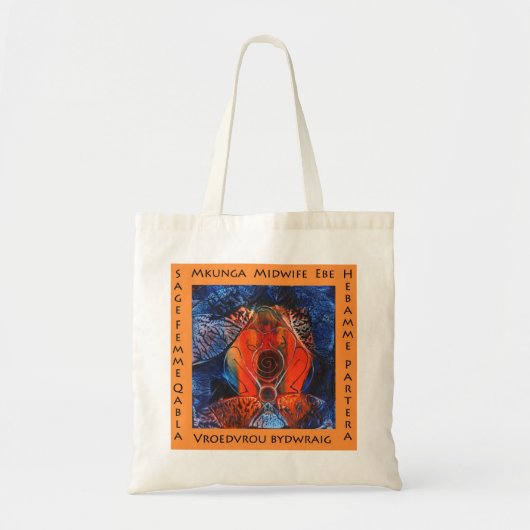 Verloskundige in veel talen tote bag (Voorkant)