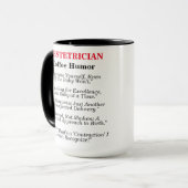 Verloskundige koffie Humor Mok (Voorkant links)