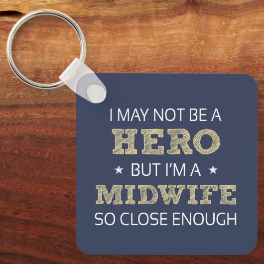 Verloskundige Novelty Sleutelhanger (Voorkant)