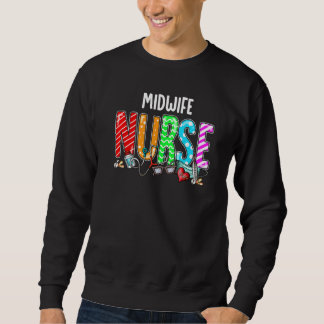 Verloskundige Nurse Pset Red Love Heart Stethoscoo Trui