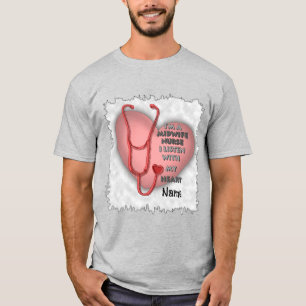 Verloskundige Nurse Red Heart t-shirt