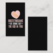 Verloskundige Obstetricia Obgyn Cute Baby Doula Visitekaartje (Voorkant / Achterkant)