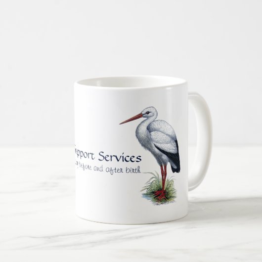 Verloskundige of Doula Business Promotion Mok (Voorkant rechts)