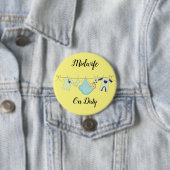 Verloskundige op Duty Blue Large, 3-inch Button (In situ)