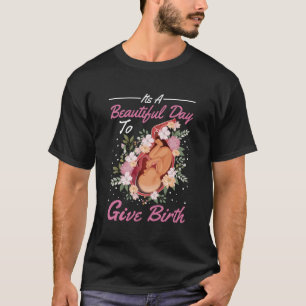 Verloskundige Schattige Flowers Baby Catcher Doula T-shirt