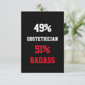Verloskundige Stoere Kaart (Staand voorkant)