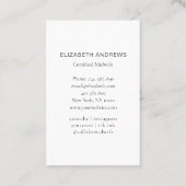 Verloskundige, Storch, Beige Visitekaartje (Achterkant)