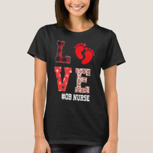 Verloskundige Valentijnsdag Bevallingsarbeid T-shirt