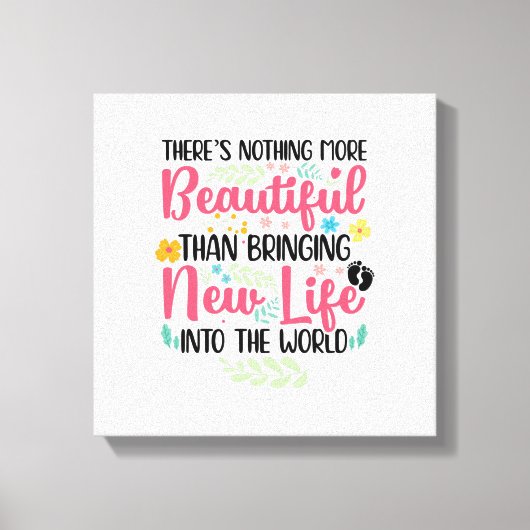 Verloskundige Verloskundigen Doula Obstetricier Mi Canvas Afdruk (Voorkant)