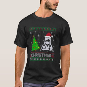 Verloskundige verpleegster Kerstboomverlichting Ho T-shirt