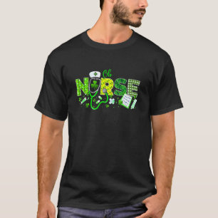 Verloskundige verpleegster St. Patrick's Day Liefd T-shirt