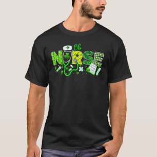 Verloskundige verpleegster St. Patrick's Day Liefd T-shirt