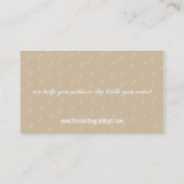 VERLOSKUNDIGE VISITEKAARTJE:: Zwanger buik baby vo Visitekaartje (Achterkant)