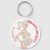 Verloskundige voor persoonlijk gebruik sleutelhanger (Voorkant)