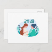 Verloskundige Zwangere Obstetricus Briefkaart (Voorkant / Achterkant)