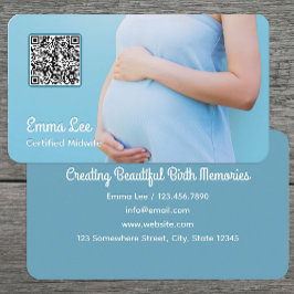 Verloskundige Zwangerschap Consultant QR Visitekaartje