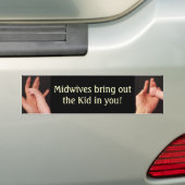 Verloskundigen Bumpersticker (Op auto)