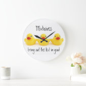 Verloskundigen en geelrubber eenden grote klok (Huis)