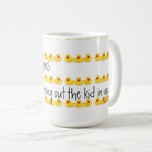Verloskundigen en geelrubberen eenden koffiemok (Voorkant rechts)