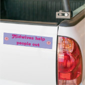 Verloskundigen helpen mensen bumpersticker (Op Truck)