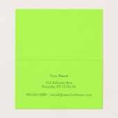 Verloskundigen helpen mensen visitekaartje (Binnenkant ongevouwen)