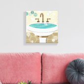 Verlossend water canvas afdruk (Insitu (Woonkamer))