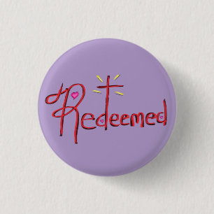 ‘Verlossende’ Christelijke Geloof Kruis Hartjes Ronde Button 3,2 Cm
