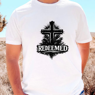 Verlossende Christelijke Kruis Tri-Blend Shirt