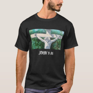 Verlosser Christelijk Johannes 3:16., Pasen-Doop T-shirt
