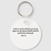 VERLOSSER Jeremia 33:3 pastoor priester geloof Chr Sleutelhanger (Achterkant)