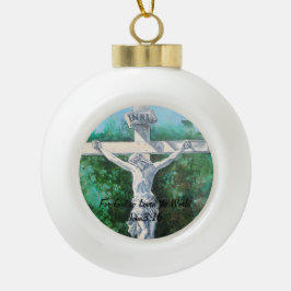 Verlosser Kerstmis Pasen Doop heilige week Keramische Bal Ornament