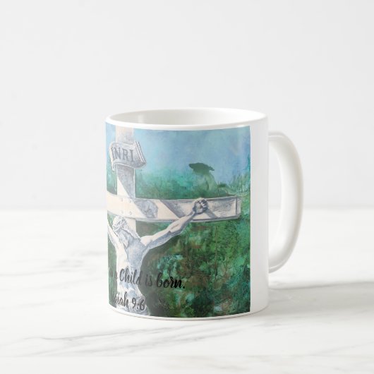 Verlosser Kerstmis Pasen Doop heilige week Koffiemok (Voorkant rechts)