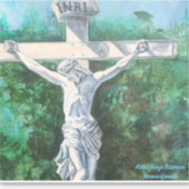 Verlosser Kerstmis Pasen Doop heilige week Sticker (Voorkant)