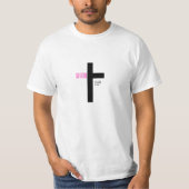 Verlossing Jezus houdt van cross t-shirt, minimali T-shirt (Voorkant)